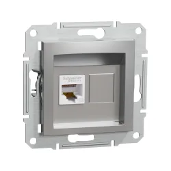 Schneider Electric EPH4300161, Asfora Plus, Alüminyum, Data İnternet Prizi, RJ45, CAT 5e-UTP, Çerçevesiz