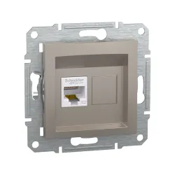 Schneider Electric EPH4300169, Asfora Plus, Bronz, Data İnternet Prizi, RJ45, CAT 5e-UTP, Çerçevesiz
