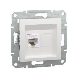 Schneider Electric EPH4370121, Asfora, Beyaz, Data İnternet Prizi, RJ45, CAT 5e-UTP, Çerçevesiz