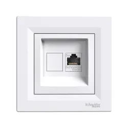 Schneider Electric EPH4370521, Asfora, Beyaz, Data İnternet Prizi, RJ45, Konnektörsüz, Çerçevesiz
