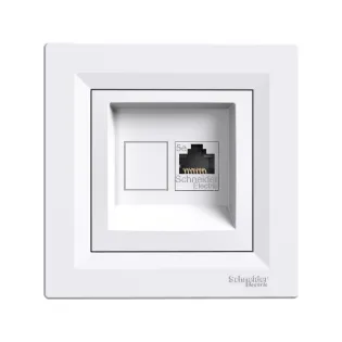 Schneider Electric EPH4370521, Asfora, Beyaz, Data İnternet Prizi, RJ45, Konnektörsüz, Çerçevesiz
