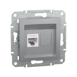 Schneider Electric EPH4700161, Asfora Plus, Alüminyum, Data İnternet Prizi, RJ45, CAT 6-UTP, Çerçevesiz