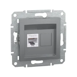 Schneider Electric EPH4700162, Asfora Plus, Çelik, Data İnternet Prizi, RJ45, CAT 6-UTP, Çerçevesiz