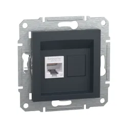 Schneider Electric EPH4700171, Asfora Plus, Antrasit, Data İnternet Prizi, RJ45, CAT 6-UTP, Çerçevesiz