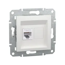 Schneider Electric EPH4770121, Asfora, Beyaz, Data İnternet Prizi, RJ45, CAT 6-UTP, Çerçevesiz