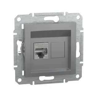 Schneider Electric EPH5000162, Asfora Plus, Çelik, Data İnternet Prizi, RJ45, CAT 5e-FTP, Çerçeveli