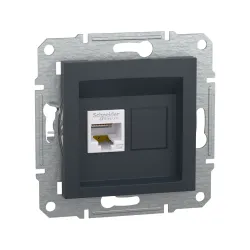 Schneider Electric EPH5000171, Asfora Plus, Antrasit, Data İnternet Prizi, RJ45, CAT 5e-FTP, Çerçeveli