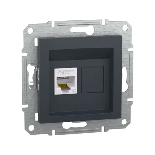 Schneider Electric EPH5000171, Asfora Plus, Antrasit, Data İnternet Prizi, RJ45, CAT 5e-FTP, Çerçeveli