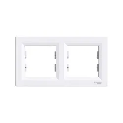 Schneider Electric EPH5800221, Asfora, Beyaz, İkili Çerçeve, Yatay