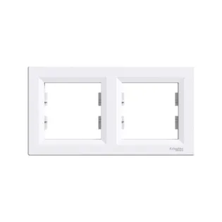 Schneider Electric EPH5800221, Asfora, Beyaz, İkili Çerçeve, Yatay