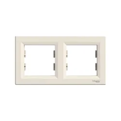 Schneider Electric EPH5800223, Asfora, Krem, İkili Çerçeve, Yatay