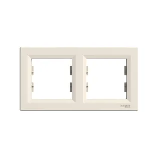 Schneider Electric EPH5800223, Asfora, Krem, İkili Çerçeve, Yatay