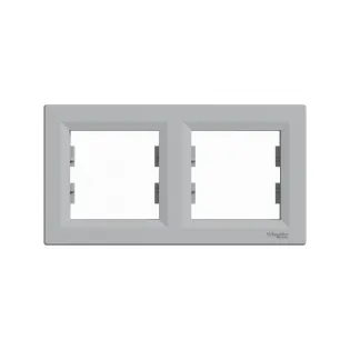 Schneider Electric EPH5800261, Asfora Plus, Alüminyum, İkili Çerçeve, Yatay