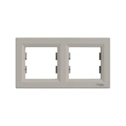 Schneider Electric EPH5800269, Asfora Plus, Bronz, İkili Çerçeve, Yatay