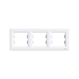 Schneider Electric EPH5800321, Asfora, Beyaz, Üçlü Çerçeve, Yatay