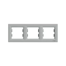 Schneider Electric EPH5800361, Asfora Plus, Alüminyum, Üçlü Çerçeve, Yatay