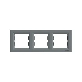 Schneider Electric EPH5800362, Asfora Plus, Çelik, Üçlü Çerçeve, Yatay