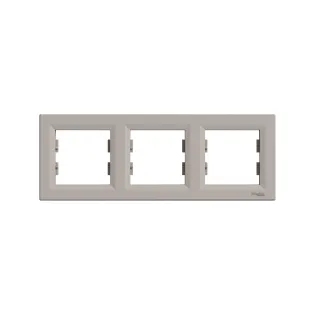 Schneider Electric EPH5800369, Asfora Plus, Bronz, Üçlü Çerçeve, Yatay