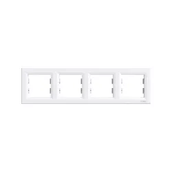 Schneider Electric EPH5800421, Asfora, Beyaz, Dörtlü Çerçeve, Yatay