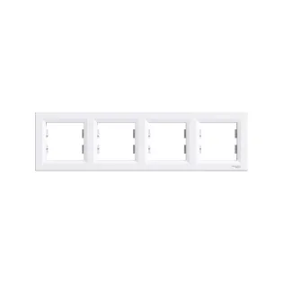 Schneider Electric EPH5800421, Asfora, Beyaz, Dörtlü Çerçeve, Yatay