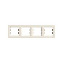 Schneider Electric EPH5800423, Asfora, Krem, Dörtlü Çerçeve, Yatay