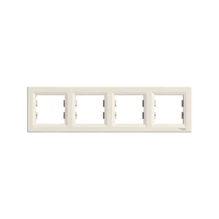 Schneider Electric EPH5800423, Asfora, Krem, Dörtlü Çerçeve, Yatay