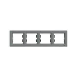 Schneider Electric EPH5800462, Asfora Plus, Çelik, Dörtlü Çerçeve, Yatay
