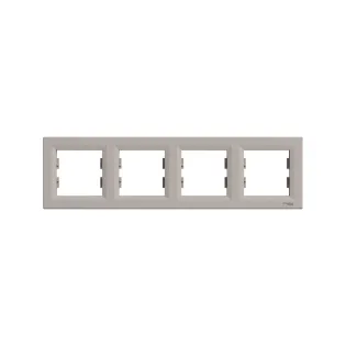 Schneider Electric EPH5800469, Asfora Plus, Bronz, Dörtlü Çerçeve, Yatay