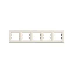 Schneider Electric EPH5800523, Asfora, Krem, Beşli Çerçeve, Yatay