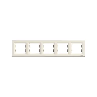 Schneider Electric EPH5800523, Asfora, Krem, Beşli Çerçeve, Yatay