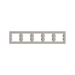 Schneider Electric EPH5800569, Asfora Plus, Bronz, Beşli Çerçeve, Yatay