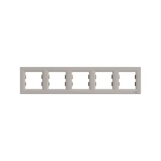 Schneider Electric EPH5800569, Asfora Plus, Bronz, Beşli Çerçeve, Yatay