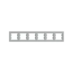 Schneider Electric EPH5800661, Asfora Plus, Alüminyum, Altılı Çerçeve, Yatay