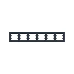 Schneider Electric EPH5800671, Asfora Plus, Antrasit, Altılı Çerçeve, Yatay
