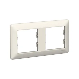 Schneider Electric EPH5805223, Asfora EM, Krem, İkili Yatay Çerçeve