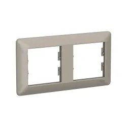 Schneider Electric EPH5805269, Asfora EM Plus, Bronz, İkili Yatay Çerçeve