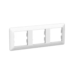 Schneider Electric EPH5805321, Asfora EM, Beyaz, Üçlü Yatay Çerçeve