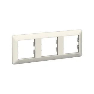 Schneider Electric EPH5805323, Asfora EM, Krem, Üçlü Yatay Çerçeve