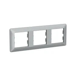 Schneider Electric EPH5805361, Asfora EM Plus, Alüminyum, Üçlü Yatay Çerçeve
