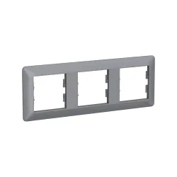 Schneider Electric EPH5805362, Asfora EM Plus, Çelik, Üçlü Yatay Çerçeve