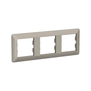 Schneider Electric EPH5805369, Asfora EM Plus, Bronz, Üçlü Yatay Çerçeve