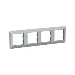 Schneider Electric EPH5805461, Asfora EM Plus, Alüminyum, Dörtlü Yatay Çerçeve