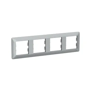 Schneider Electric EPH5805461, Asfora EM Plus, Alüminyum, Dörtlü Yatay Çerçeve