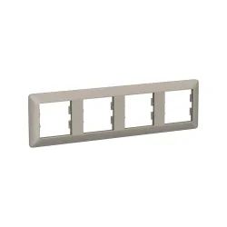 Schneider Electric EPH5805469, Asfora EM Plus, Bronz, Dörtlü Yatay Çerçeve