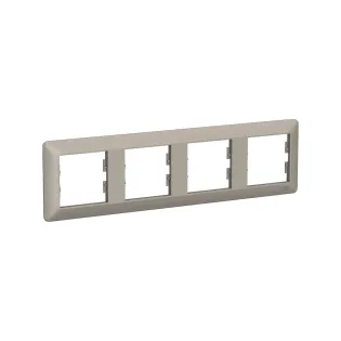 Schneider Electric EPH5805469, Asfora EM Plus, Bronz, Dörtlü Yatay Çerçeve
