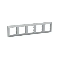 Schneider Electric EPH5805561, Asfora EM Plus, Alüminyum, Beşli Yatay Çerçeve