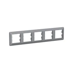 Schneider Electric EPH5805562, Asfora EM Plus, Çelik, Beşli Yatay Çerçeve