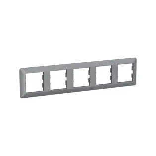 Schneider Electric EPH5805562, Asfora EM Plus, Çelik, Beşli Yatay Çerçeve