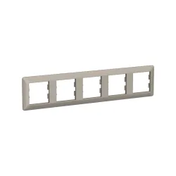 Schneider Electric EPH5805569, Asfora EM Plus, Bronz, Beşli Yatay Çerçeve