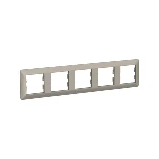 Schneider Electric EPH5805569, Asfora EM Plus, Bronz, Beşli Yatay Çerçeve